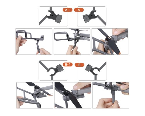 Защита пропеллеров с удлинителями шасси V2 для DJI Mavic Air 2 / Air 2S (SunnyLife)