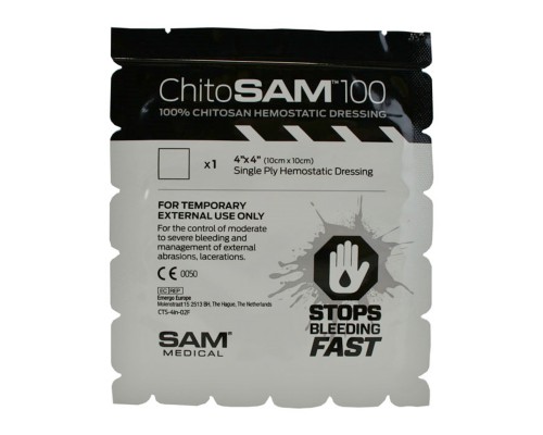 Кровоостанавливающая салфетка 10 х 10 см ChitoSAM Sam Medical