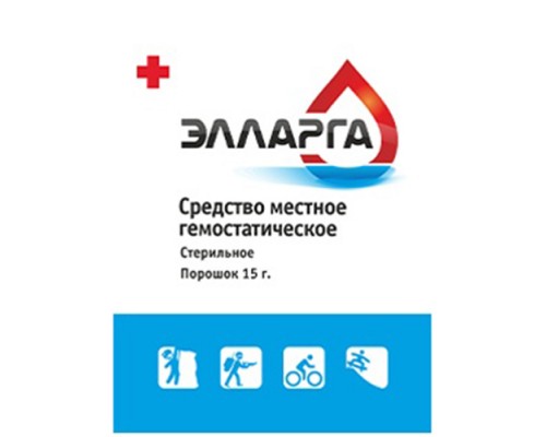 Гемостатический порошок ЭЛЛАРГА 15 грамм