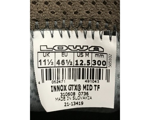 Тактические облегчённые ботинки LOWA INNOX PRO MID TF GTX