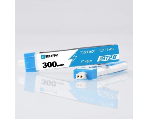 Аккумуляторы BETAFPV 300mAh 1S 30C LiHV (BT2.0) (8 шт.)