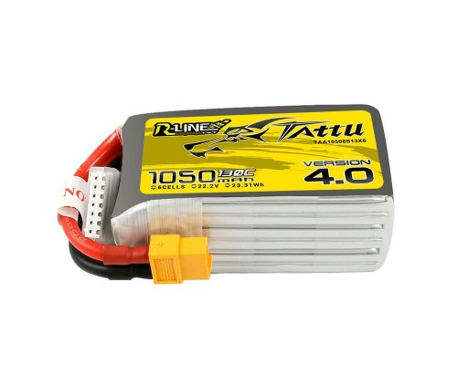 Аккумулятор Tattu R-Line V4.0 1050мАч 130C 6S LiPo (XT60)