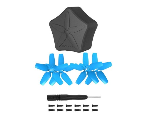 Пропеллеры DJI Avata (Синий) + защитный мини-кейс (SunnyLife)
