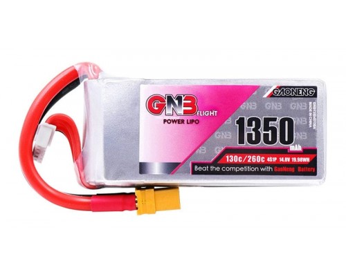 Аккумулятор GNB 1350мАч 4S 130C LiPo (XT60)