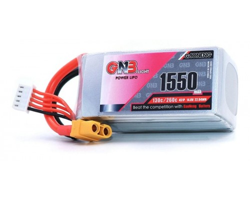 Аккумулятор GNB 1550мАч 4S 130C LiPo (XT60)
