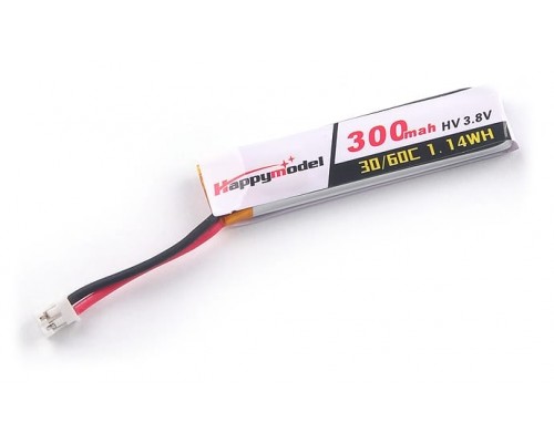 Аккумулятор Happymodel 300мАч 1S 30C LiHV (PH2.0)
