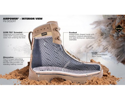 HAIX Airpower P9 Desert
