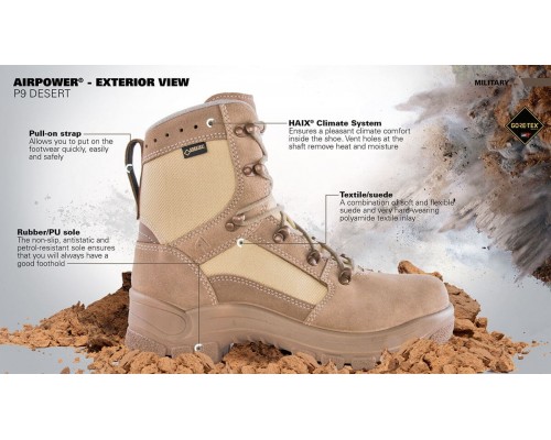 HAIX Airpower P9 Desert