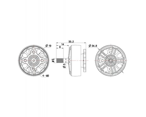 Мотор BrotherHobby LPD 2806.5