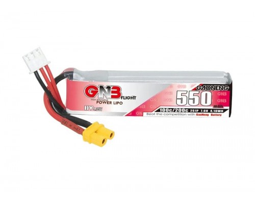 Аккумулятор GNB 550мАч 2S 100C LiPo (XT30)