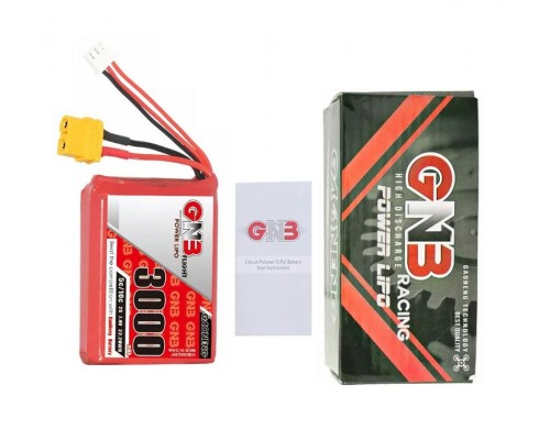 Аккумулятор GNB 3000мАч 2S 5C LiPo для Radiomaster TX12 (XT60)