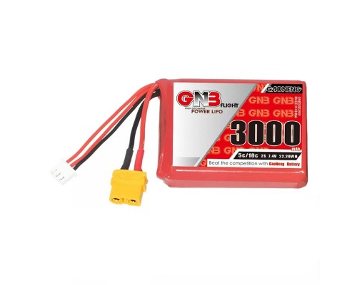 Аккумулятор GNB 3000мАч 2S 5C LiPo для Radiomaster TX12 (XT60)
