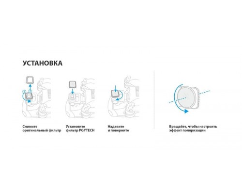 Поляризационный CPL фильтр DJI Mavic Air 2 (Professional) (PGYTECH P-16A-033)