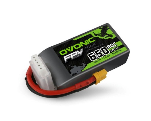 Аккумулятор OVONIC 650мАч 4S 80C LiPo (XT30)
