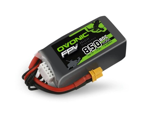 Аккумулятор OVONIC 850мАч 4S 80C LiPo (XT30)
