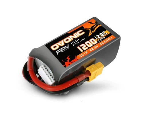 Аккумулятор OVONIC 1200мАч 6S 120C LiPo (XT60)