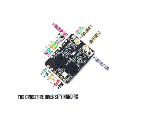Приёмник TBS Crossfire Diversity Nano RX - FPV Long Range Drone Receiver