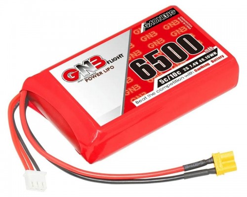 Аккумулятор GNB 6500мАч 2S 5C LiPo для Radiomaster Boxer (XT30)