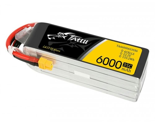 Аккумулятор Tattu 6000мАч 6S 35C LiPo (XT60)