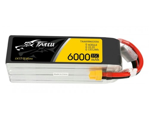 Аккумулятор Tattu 6000мАч 6S 35C LiPo (XT60)