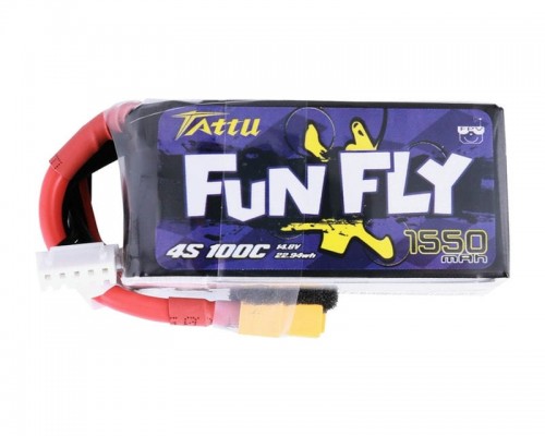 Аккумулятор Tattu FunFly 1550мАч 4S 100C LiPo (XT60)
