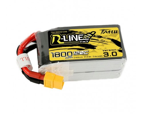Аккумулятор Tattu R-Line V3.0 1800мАч 4S 120C LiPo (XT60)