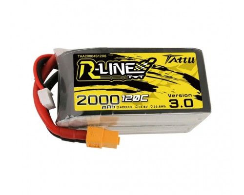 Аккумулятор Tattu R-Line V3.0 2000мАч 4S 120C LiPo (XT60)