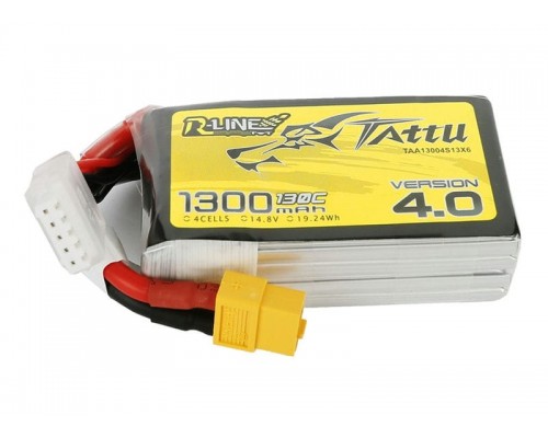 Аккумулятор Tattu R-Line V4.0 1300мАч 4S 130C LiPo (XT60)