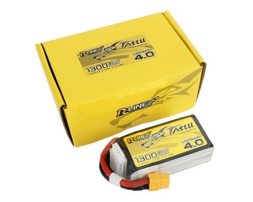 Аккумулятор Tattu R-Line V4.0 1300мАч 4S 130C LiPo (XT60)