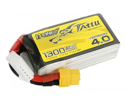 Аккумулятор Tattu R-Line V4.0 1300мАч 4S 130C LiPo (XT60)