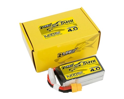 Аккумулятор Tattu R-Line V4.0 1400мАч 4S 130C LiPo (XT60)