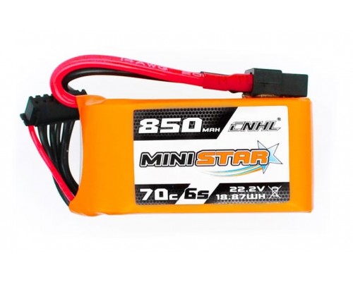 Аккумулятор CNHL Ministar 850мАч 6S 70C LiPo (XT60)
