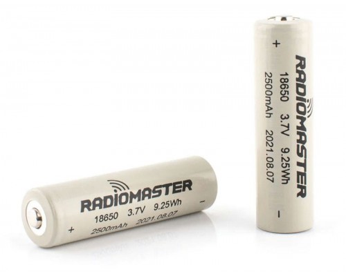 Комплект аккумуляторов RadioMaster 2500мАч 18650 для TX16S / TX12