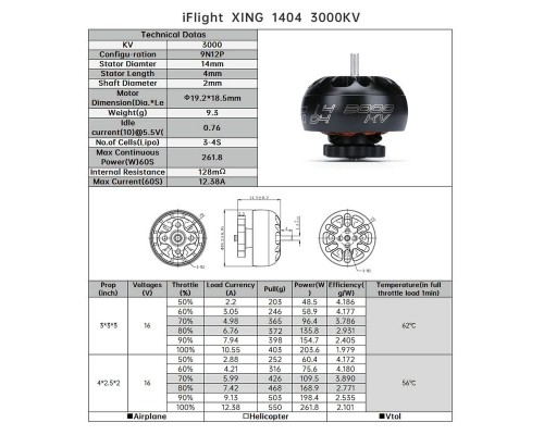 Мотор iFlight XING X1404