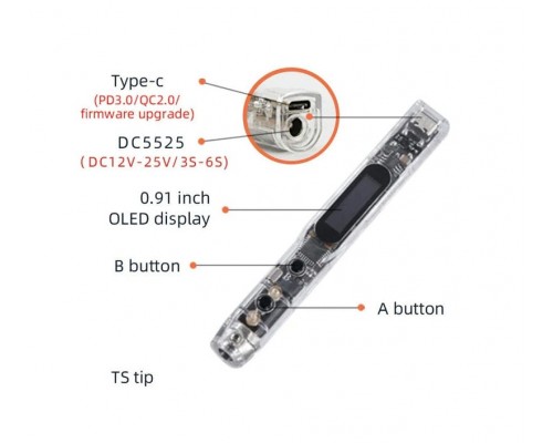 Паяльник SEQURE SI012 Kit 65W (T12-B2)
