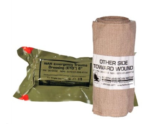 Стерильный бинт Emergency Trauma Dressing (ETD) - 6 in. North American Rescue