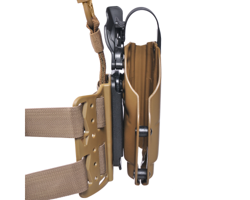 Тактическая пластиковая кобура для Глок 17, Sig Sauer с фонарём WRS Level II Duty Holster w/Tac-light Blade-Tech