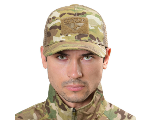 Тактическая кепка с сеткой меш Flat Bill Trucker Condor