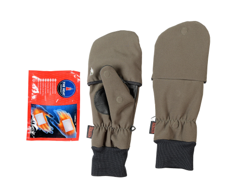 Тактические рукавицы-митенки Heat 2 Softshell Outdoor Pro